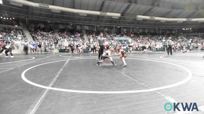 46 lbs Round Of 16 - Gavino Camarillo, Clinton Youth Wrestling vs Axel Swopes, Newkirk Takedown Club