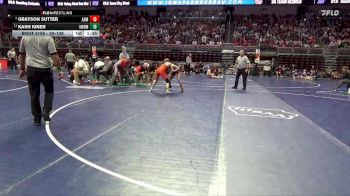 3A-138 lbs Champ. Round 2 - Kash Kiner, Valley, West Des Moines vs Grayson Sutter, ADM