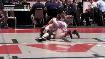 133 lbs Consi 2 - Brady Kostick, Richland vs Keagan Oler, Cathedral Prep