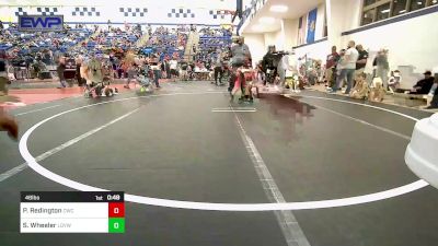 46 lbs Round Of 16 - Paxson Redington, Claremore Wrestling Club vs Silas Wheeler, Locust Grove Youth Wrestling