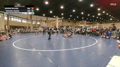 126 lbs 3rd Place Match - Michael Madda, Level Up Wrestling Center vs Braden Sellers, Wrestling Academy Of Louisiana