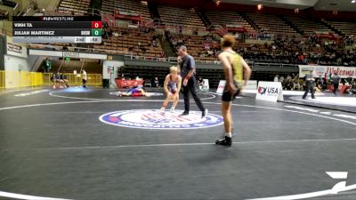 Cadet Boys Lower - 126 lbs Champ. Round 2 - Nick Busher, La Costa Canyon High School Wrestling vs Kayleb Chao