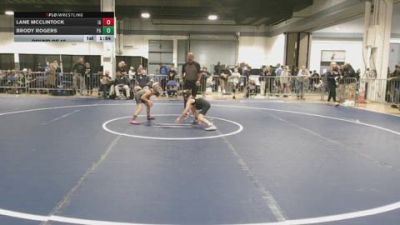 70 lbs Round Of 16 - Lane McClintock, IA vs Brody Rogers, PA