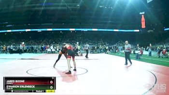 D2-157 lbs Semifinal - Jared Boone, Lowell vs D`Marion Erlenbeck, Clio HS