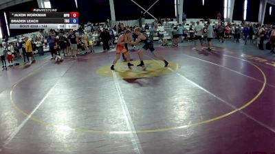 144 lbs Cons. Round 2 - Jaxon Workman, Michigan Premier WC vs BRADEN LEACH, Team Missouri Select