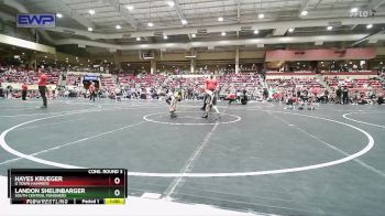 52 lbs Cons. Round 3 - Hayes Krueger, U Town Hammers vs Landon Shelinbarger, South Central Punishers