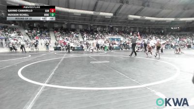 46 lbs Round Of 32 - Gavino Camarillo, Clinton Youth Wrestling vs Huxson Schell, Keystone Kids Wrestling Club