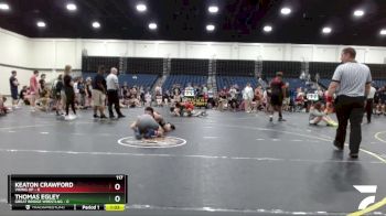 117 lbs Semis & 1st Wrestleback (8 Team) - Keaton Crawford, Viking UP vs Thomas Egley, Great Bridge Wrestlng
