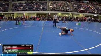 70 lbs Champ. Round 2 - Bransen Weber, LAW vs Ben Hammarsten, Pinnacle Wrestling Club