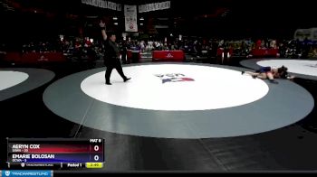 132 lbs Round 1 (12 Team) - Aeryn Cox, SAWA vs Emarie Bolosan, OCWA