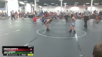 56 lbs Round 3 (4 Team) - Weston Whipple, U2 Stars & Stripes vs Jack Sanders, Revolution