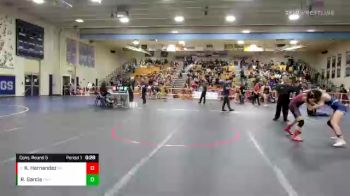 101 lbs Cons. Round 5 - Katherine Hernandez, Bell Gardens vs Raquel Garcia, Colony