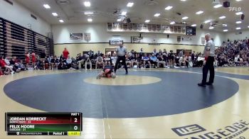 120 lbs Champ Round 1 (16 Team) - Felix Moore, Cascade vs Jordan Korreckt, North Miami