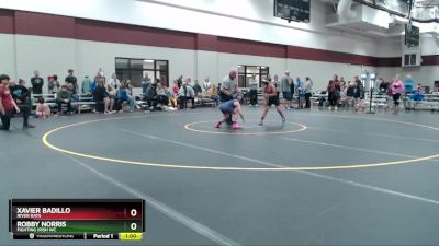 71-76 lbs 3rd Place Match - Xavier Badillo, River Rats vs Robby Norris, Fighting Irish WC