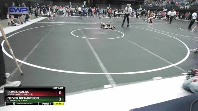 67 lbs Quarterfinal - Romeo Salas, Ulysses Wrestling Club vs Oliver Richardson, Clearwater Youth