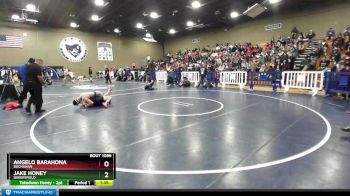 160 lbs Quarterfinal - Jake Honey, Bakersfield vs Angelo Barahona, Buchanan