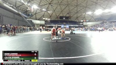 92 lbs Cons. Round 2 - Colton Bonner, Team Scorpion Wrestling Club vs Adan Lohman, Mat Demon Wrestling Club