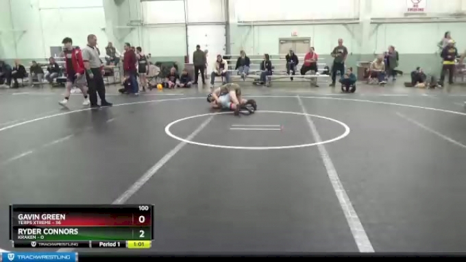 100 lbs Round 2 (8 Team) - Gavin Green, Terps Xtreme vs Ryder Connors ...