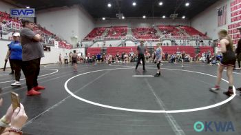 80-85 lbs Rr Rnd 2 - Paisleigh Carpenter, Midwest City Bombers Youth Wrestling Club vs Allie Faulk, Carl Albert