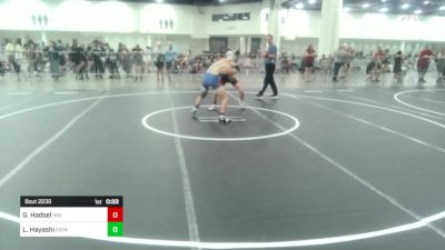 123 lbs Consi Of 8 #2 - Gage Hadsel, Mat Demon WC vs Logan Hayashi, Espana WC