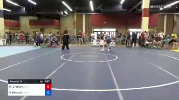 65 kg Round Of 16 - Maggie Graham, Bluff City Wrestling Club vs Sarah Henckel, Team Tugman Wrestling Club