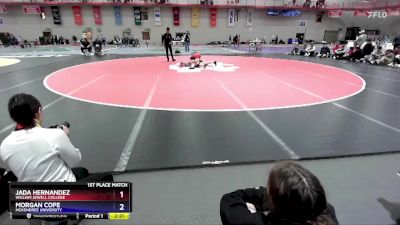 124 B 1st Place Match - Jada Hernandez, William Jewell College vs Morgan Cope, McKendree University