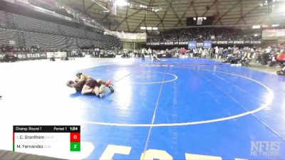 2A 132 lbs Champ. Round 1 - Caleb Grantham, Enumclaw vs Miguel Fernandez, Burlington-Edison