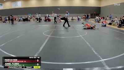 60 lbs Quarterfinal - Adriel Flores, Warriors Of Christ (WOC) vs Marcus Risk, Capital City Wrestling Club