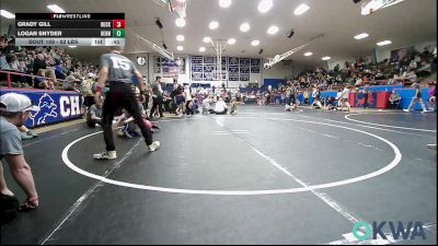 52 lbs 3rd Place - Grady Gill, Husky Wrestling Club vs Logan Snyder, Hennessey Takedown Club