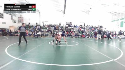 150 lbs Quarterfinal - Thomas Mahon, Foran vs Harley Emmons, RHAM
