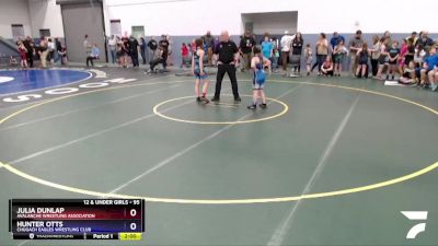 95 lbs X Bracket - Julia Dunlap, Avalanche Wrestling Association vs Hunter Otts, Chugach Eagles Wrestling Club