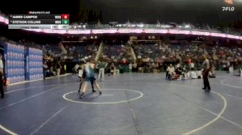 3A 132 lbs Cons. Semi - James Campos, White Oak High School vs Stetson Collins, West Rowan High School