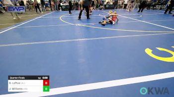 40 lbs Quarterfinal - Beckett Loftus, Carl Albert vs Jericho Williams, Lions Wrestling Academy