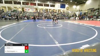 57 lbs Semifinal - Jessie Kelly, Savage House Wrestling Club vs Hilton Dominguez, Valley Vandals