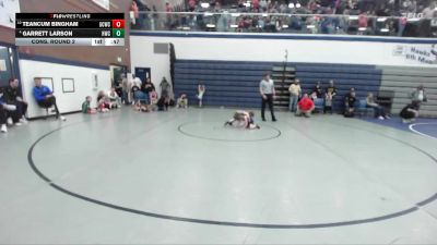 43 lbs Cons. Round 2 - Teancum Bingham, Gooding Cobra Wrestling Club vs Garrett Larson, Homedale Wrestling Club