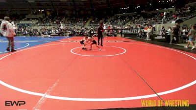 37 lbs Semifinal - Thomas Castaneda, El Paso Texas Wrestling Club vs Wenston Quillin, Chickasha Wrestling
