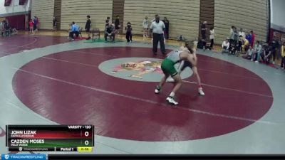 120 lbs Cons. Round 3 - Cazden Moses, Palo Verde vs John Lizak, Faith Lutheran