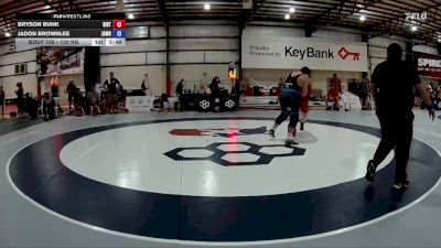 130 kg Cons. Round 3 - Bryson Buhk, Southern Illinois Regional Training Center vs Jadon Brownlee, JAB Wrestling