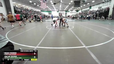 113 lbs Champ. Round 1 - Oscar Gauna, Central Kansas Young Lions vs Noah Morris, Eureka High School