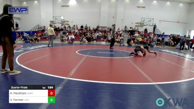 97-102 lbs Quarterfinal - Kaylie Peckham, Harrah Little League Wrestling vs Vanessa Farmer, Lions Wrestling Academy