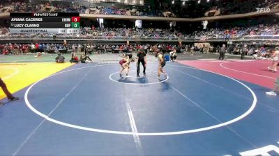 6A 120 lbs Quarterfinal - Lucy Clarno, Dripping Springs High School vs Aviana Caceres, Langham Creek