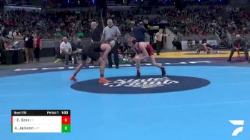 120 lbs Semifinal - Eddie Goss, Center Grove vs Ashton Jackson, LaPorte