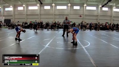 96 lbs Round 4 (10 Team) - Greg Burkes, OMP vs Matt Harrington, Rambler WC