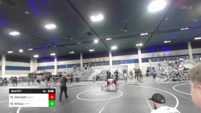 190 lbs Consi Of 4 - Wyatt Hanssen, Wasatch WC vs Micah Wilcox, Timpanogos