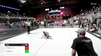 55 lbs Rr Rnd 2 - Jaxson Pierson, Badlands Elite vs Titan Shells, Riverton USAW