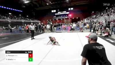 55 lbs Rr Rnd 2 - Jaxson Pierson, Badlands Elite vs Titan Shells, Riverton USAW