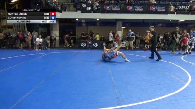 175 lbs Quarters - Hunter James, Coon Rapids Mat Bandits vs Corbyn Dare, Bear Cave Wrestling Club