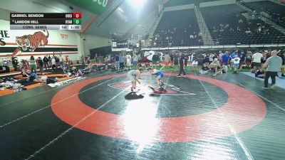 150 lbs Cons. Semis - Gabriel Benson, Oregon vs Landon Hill, Utah