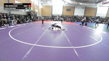 132 lbs Quarterfinal - Mia Marigliano, Franklin County vs Olivia Hopkins, Rocky Hill
