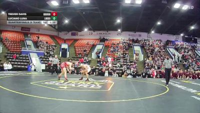 120 lbs Quarterfinals (8 Team) - Luciano Luna, Linden vs Trever Davis, New Boston Huron